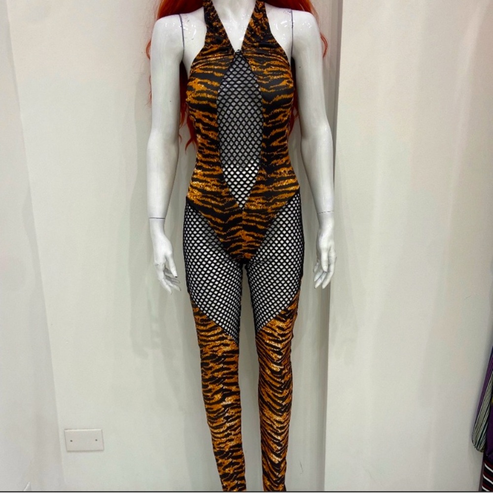 New animal print jumpsuit